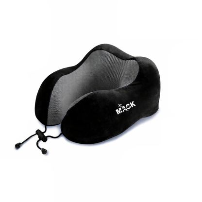 Perna ergonomica de calatorie din spuma cu memorie MaskOn™